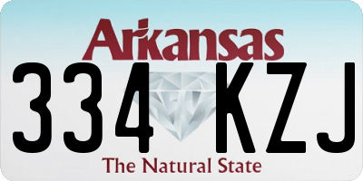 AR license plate 334KZJ