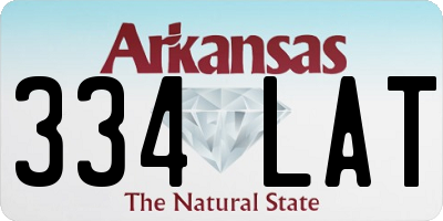 AR license plate 334LAT