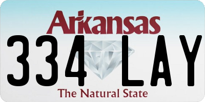 AR license plate 334LAY