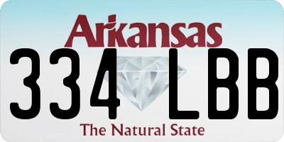 AR license plate 334LBB
