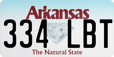 AR license plate 334LBT