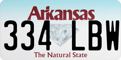 AR license plate 334LBW