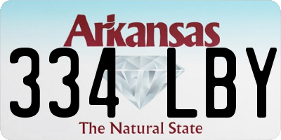 AR license plate 334LBY