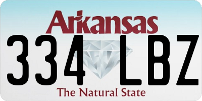 AR license plate 334LBZ