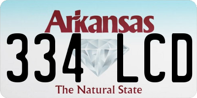 AR license plate 334LCD