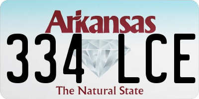 AR license plate 334LCE