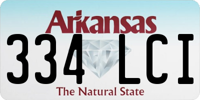 AR license plate 334LCI