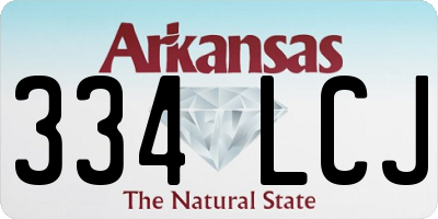 AR license plate 334LCJ