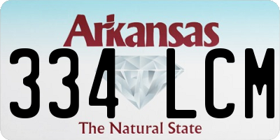 AR license plate 334LCM