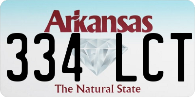 AR license plate 334LCT