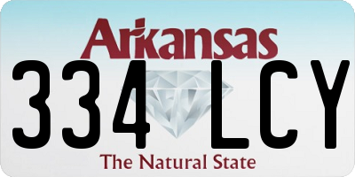AR license plate 334LCY