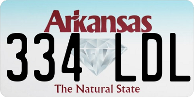 AR license plate 334LDL