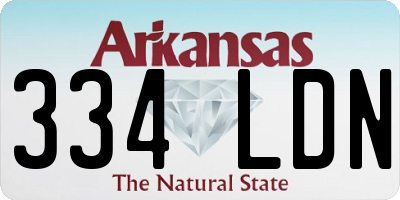 AR license plate 334LDN