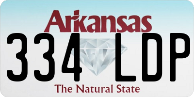 AR license plate 334LDP