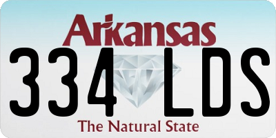 AR license plate 334LDS