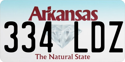 AR license plate 334LDZ