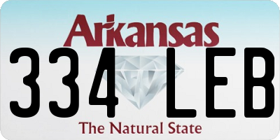 AR license plate 334LEB