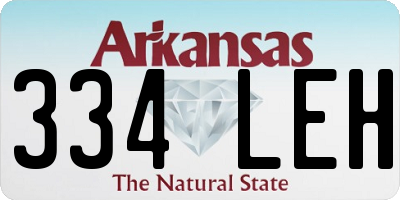 AR license plate 334LEH