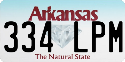 AR license plate 334LPM