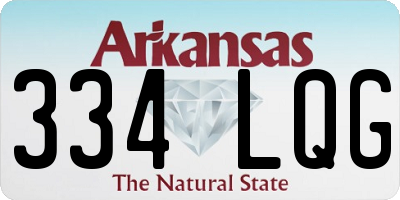 AR license plate 334LQG