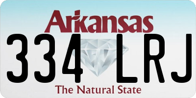 AR license plate 334LRJ