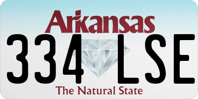 AR license plate 334LSE