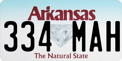 AR license plate 334MAH