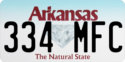 AR license plate 334MFC