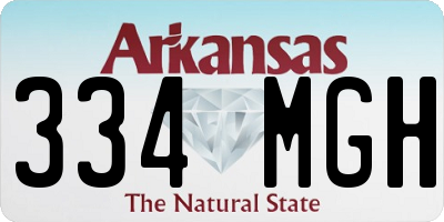 AR license plate 334MGH
