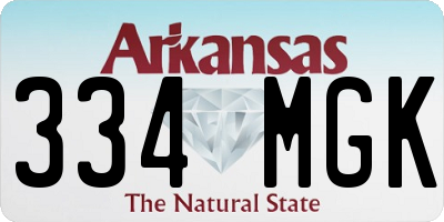 AR license plate 334MGK