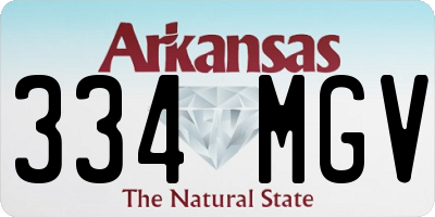 AR license plate 334MGV