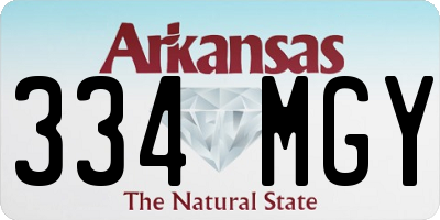AR license plate 334MGY