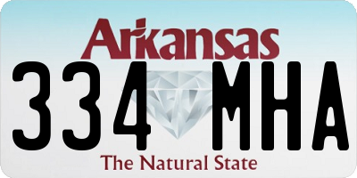 AR license plate 334MHA