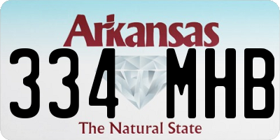 AR license plate 334MHB