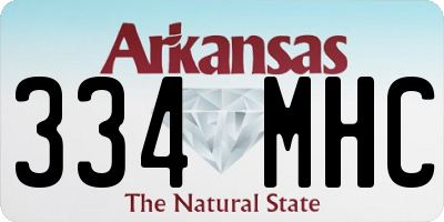AR license plate 334MHC