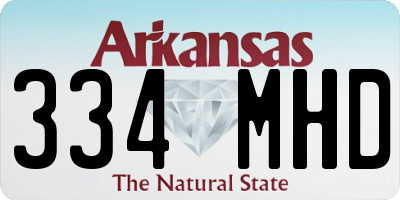 AR license plate 334MHD