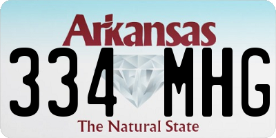 AR license plate 334MHG