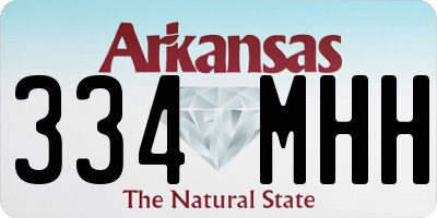 AR license plate 334MHH