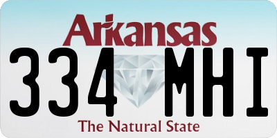 AR license plate 334MHI