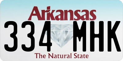 AR license plate 334MHK