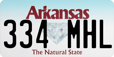 AR license plate 334MHL
