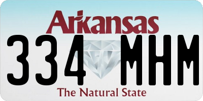 AR license plate 334MHM