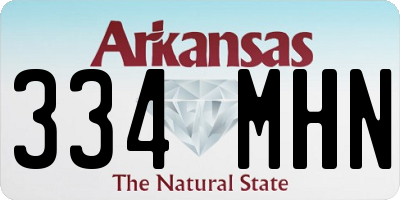 AR license plate 334MHN