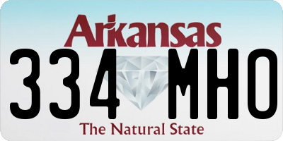 AR license plate 334MHO