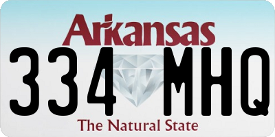 AR license plate 334MHQ
