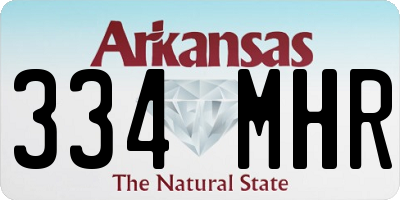 AR license plate 334MHR