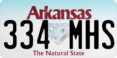 AR license plate 334MHS