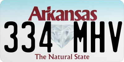 AR license plate 334MHV