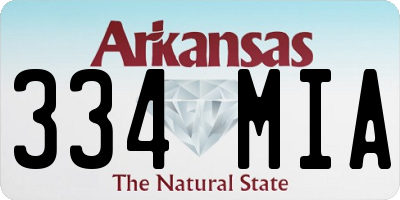AR license plate 334MIA
