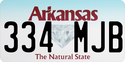 AR license plate 334MJB